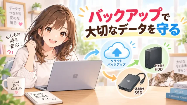 バックアップで大切なデータを守る
