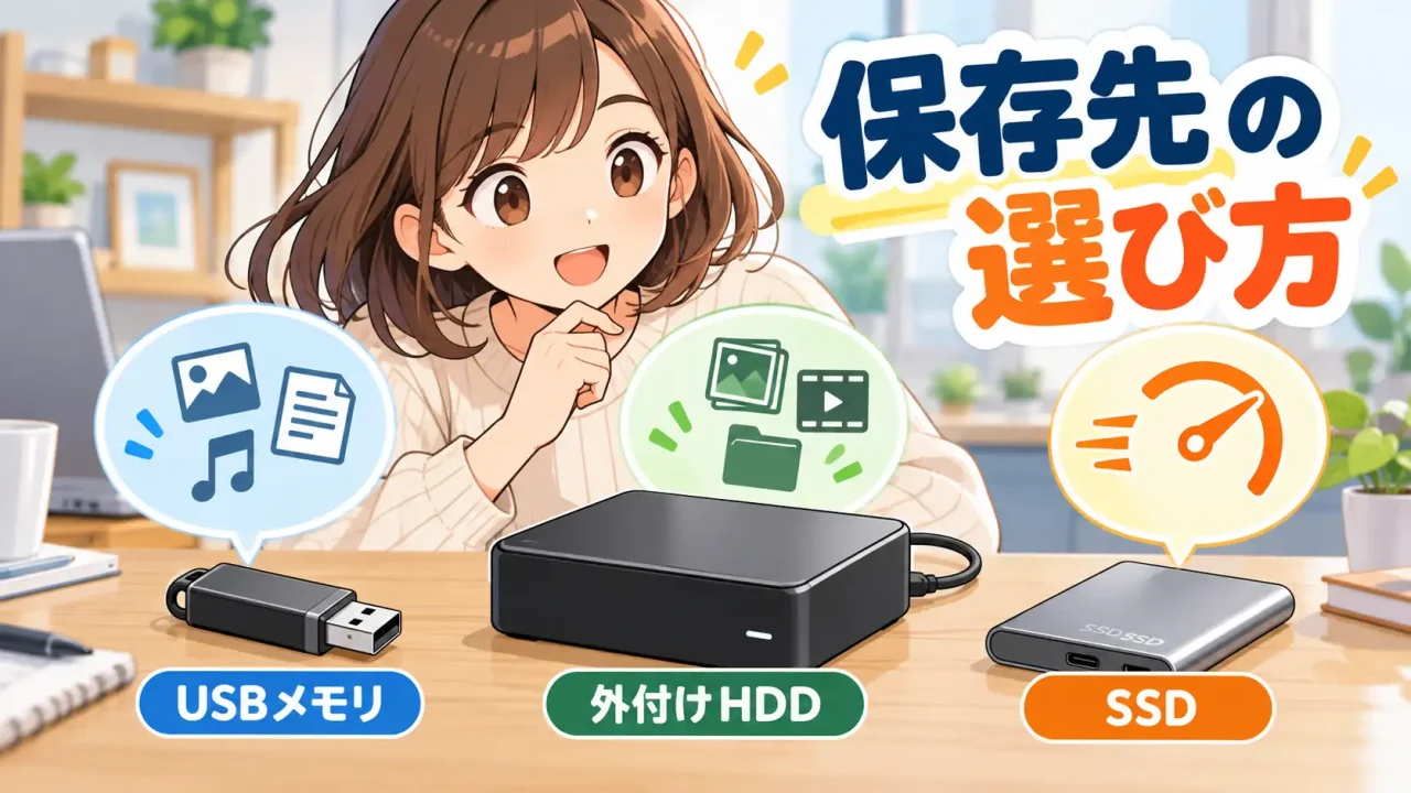 保存先の選び方