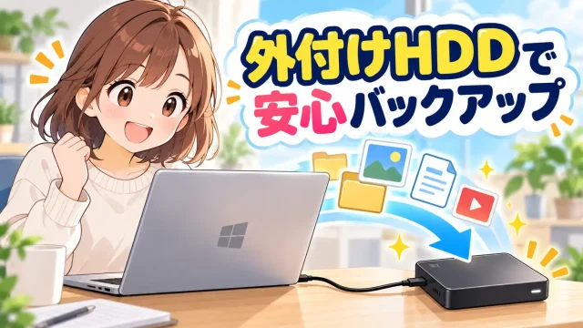外付けＨＤＤ安心バックアップ