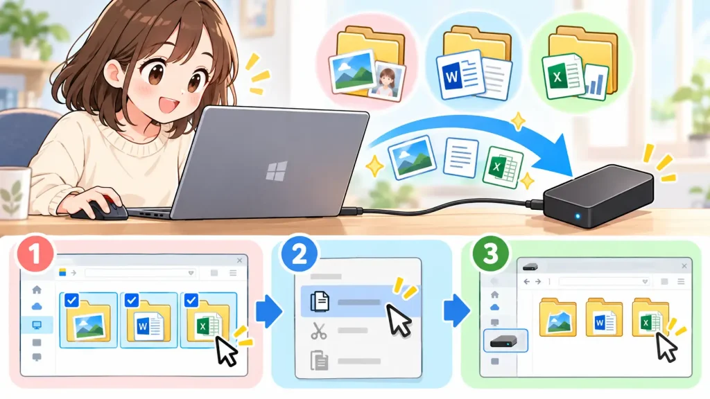 外付けＨＤＤ安心バックアップ
