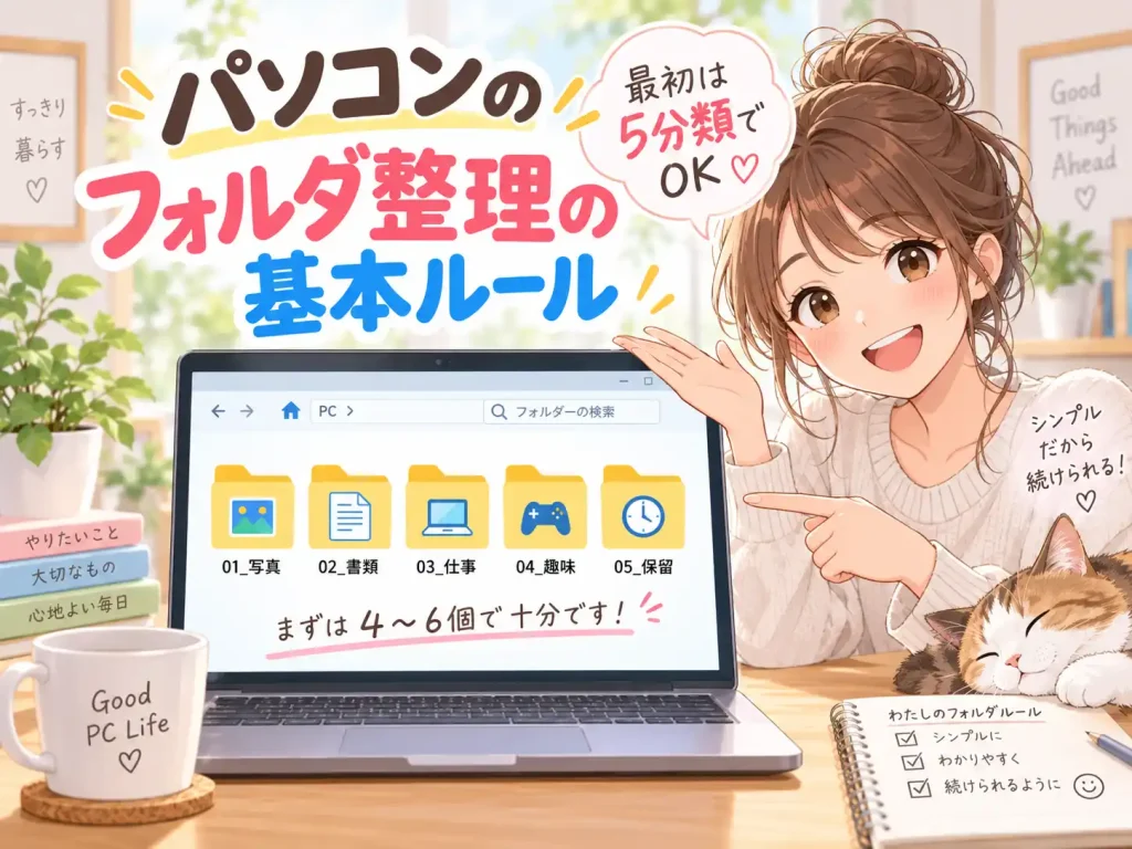 パソコンのフォルダ整理_基本ルール