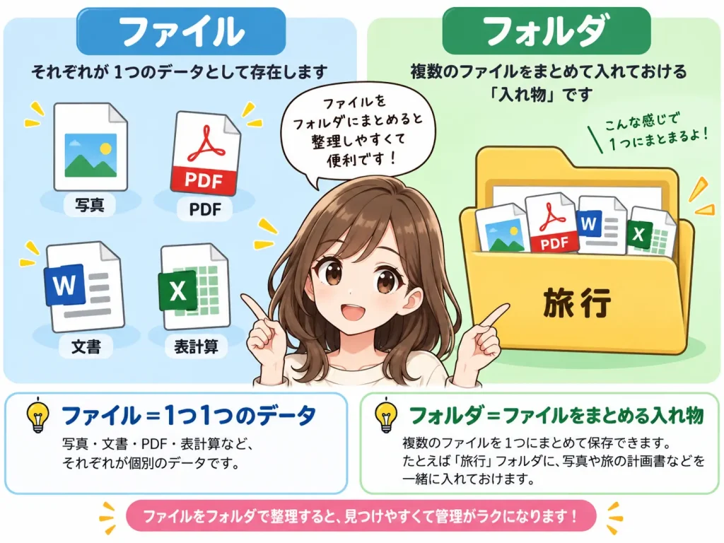 ファイルとフォルダのやさしい解説