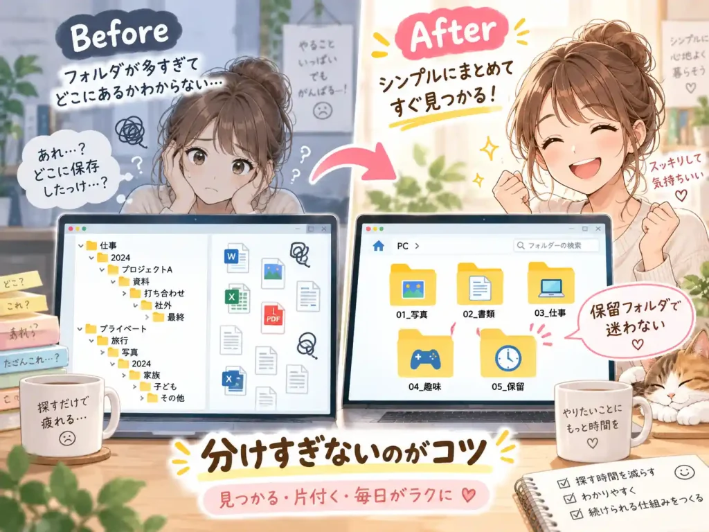 フォルダ整理で毎日スッキリ