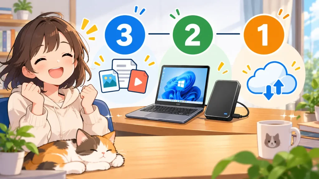 3-2-1バックアップとは？初心者向けにわかりやすく解説
