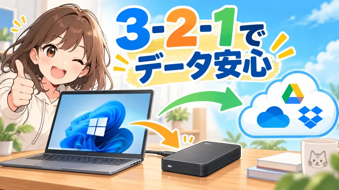 3-2-1バックアップとは?初心者向けにわかりやすく解説