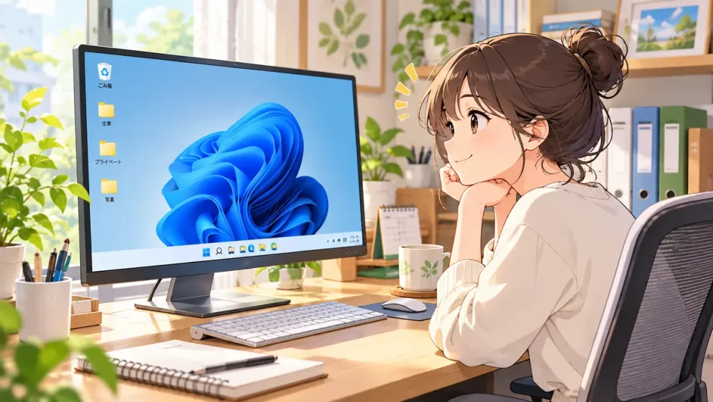 デスクトップ整理で迷わない