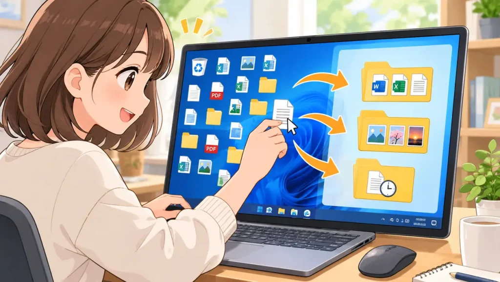 デスクトップ整理で迷わない