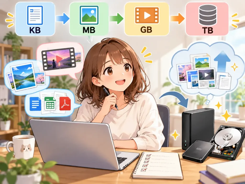 GB・TBとは?パソコン容量の見方を初心者向けに解説