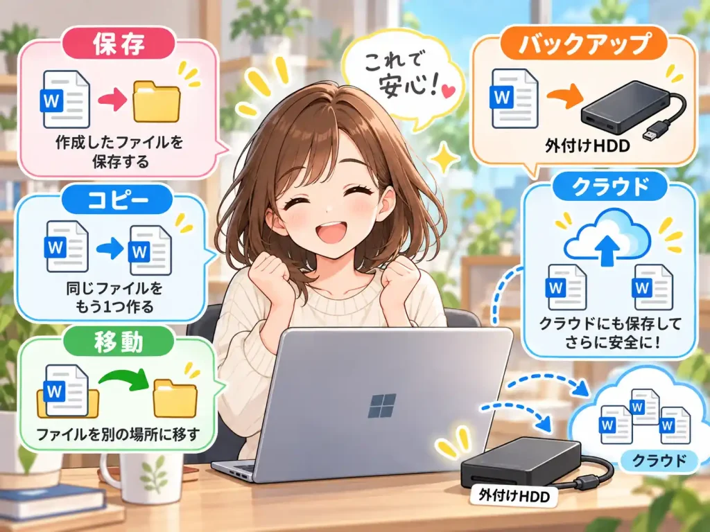 保存とコピーの違い