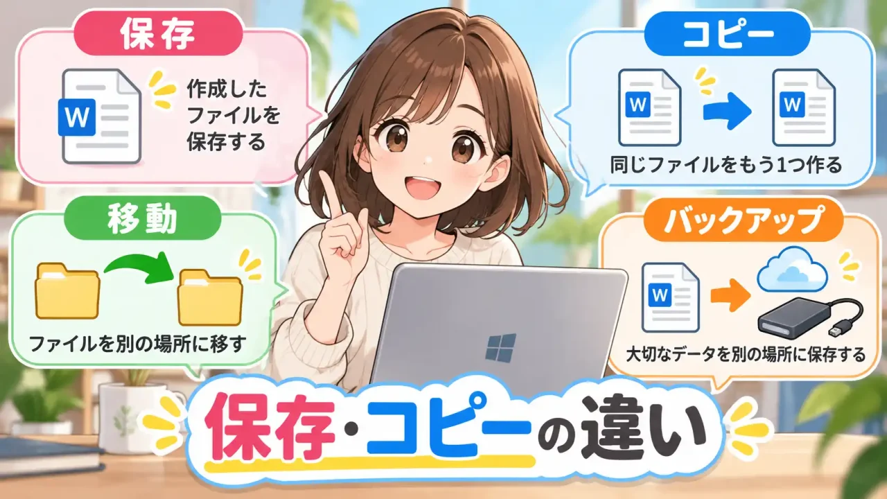 保存とコピーの違い